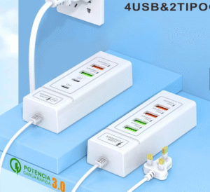 Ổ Cắm 4 Cổng Sạc Đa Năng 66w 7 0219 o cam 4 cong sac da nang 66w