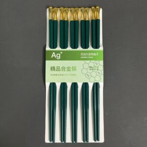 Bộ 5 đôi đũa màu xanh-DS12615