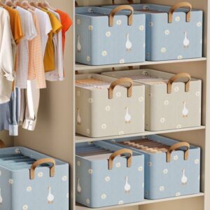 0907 hop dung quan ao nhieu ngan co quai xach 47x28x20cm