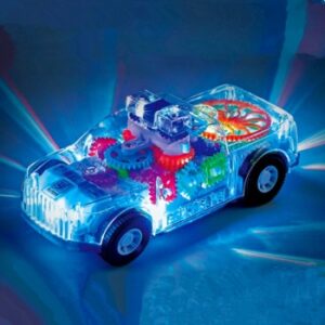 Xe Đồ Chơi Ô Tô Cảnh Sát Trong Suốt Sáng Đèn Police Car-DS13760