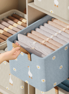 1156 hop dung quan ao nhieu ngan co quai xach 47x28x20cm