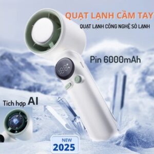 Quạt Sạc Tích Điện Cầm Tay S026 Có Sò Lạnh Cao Tốc –TP18