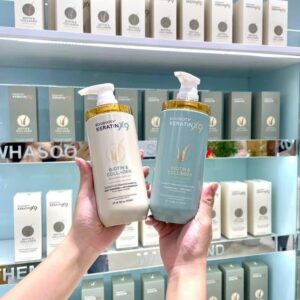 Combo Dầu Gội Xả Biotin Collagen Voudioty Keratin x9