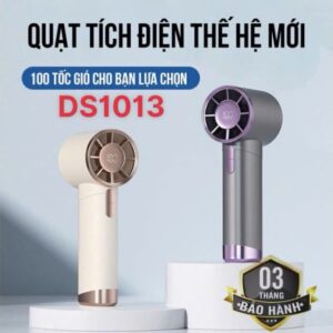Quạt Sạc Tích Điện Cầm Tay DS1013 Cao Tốc-Pin 1800mAh-TP26