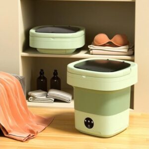 Máy Giặt Mini Gấp Gọn Tự Vắt Nắp Bật-Kèm Ống Xả -TP11