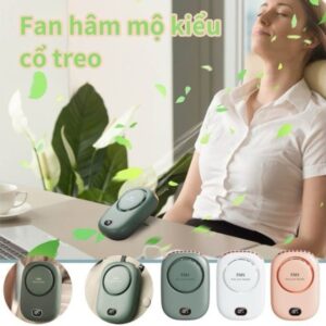 Quạt cầm tay ALIZZ AL kèm dây đeo cổ-DS14116