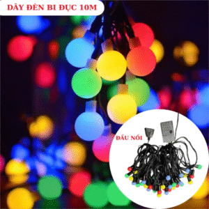 Dây Đèn Chớp Bi Đục Bóng Màu 10m-Có Nối-Sáng Đủ Màu-TP32