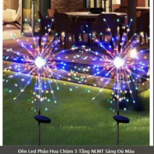 Đèn Led Pháo Hoa Chùm 3 Tầng NLMT Sáng Đủ Màu –TP31