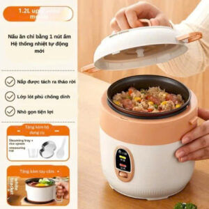 Nồi Cơm Điện Chigo Mini 1,2l Mẫu Mới-Lp3