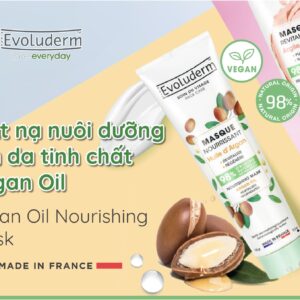 Mặt nạ đất sét Evoluderm chính hãng nuôi dưỡng làn da tinh chất Argan Oil 150ml