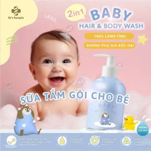 Sữa Tắm Gội Cho Bé Dr's Formula Baby Hair & Body Wash 550g – TTS7