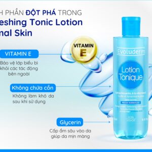 Nước Hoa Hồng Evoluderm Bổ Sung Vitamin E 250ml – Pháp