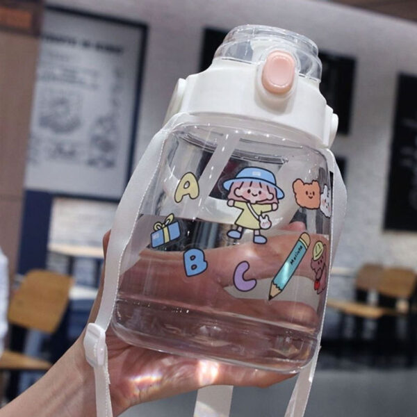 0130 binh nuoc sticker 1300ml ong hut tem dan quay deo