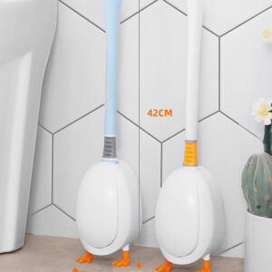 Bàn Chải Silicon Vệ Sinh Bồn Cầu Thiết Kế Hình Chú Vịt Độc Đáo