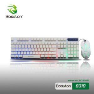 Bộ Bàn Phím Và Chuột Bosston, Đèn Led Bắt Mắt, Phù Hợp Cho Các Game Thủ Chơi Game 158K