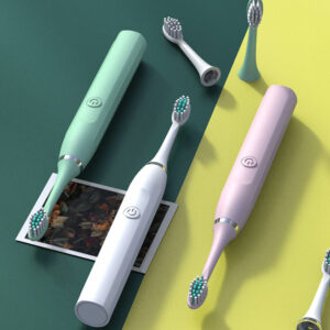 Bàn Chải Đánh Răng Điện 5 Cấp Độ Rung (3 Đầu Chải Thay Thế)