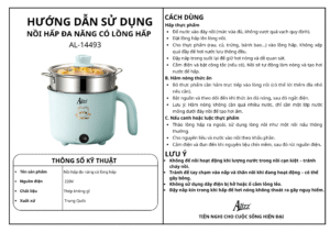 Nồi Hấp Đa Năng Có Lồng Hấp ALIZZ AL 18 0224 noi hap da nang co long hap alizz al 14493
