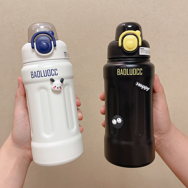 Bình Inox + 3d 800ml Thiết Kế Tinh Xảo, Thích Hợp Mang Theo Dã Ngoại, Picnic.. 7 0236 binh inox 3d 800ml