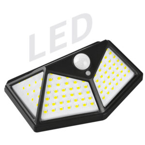 Đèn 100 Led Năng Lượng Mặt Trời Góc Rộng