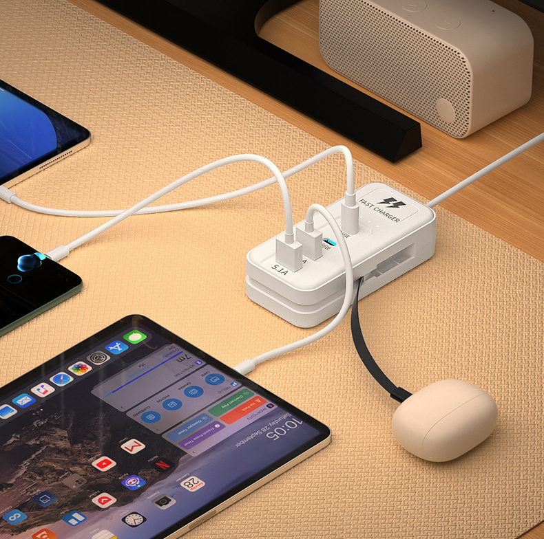 Ổ Cắm Điện Đa Năng 66W 4 Cổng Sạc 6 0230 o cam 4 cong sac da nang 66w