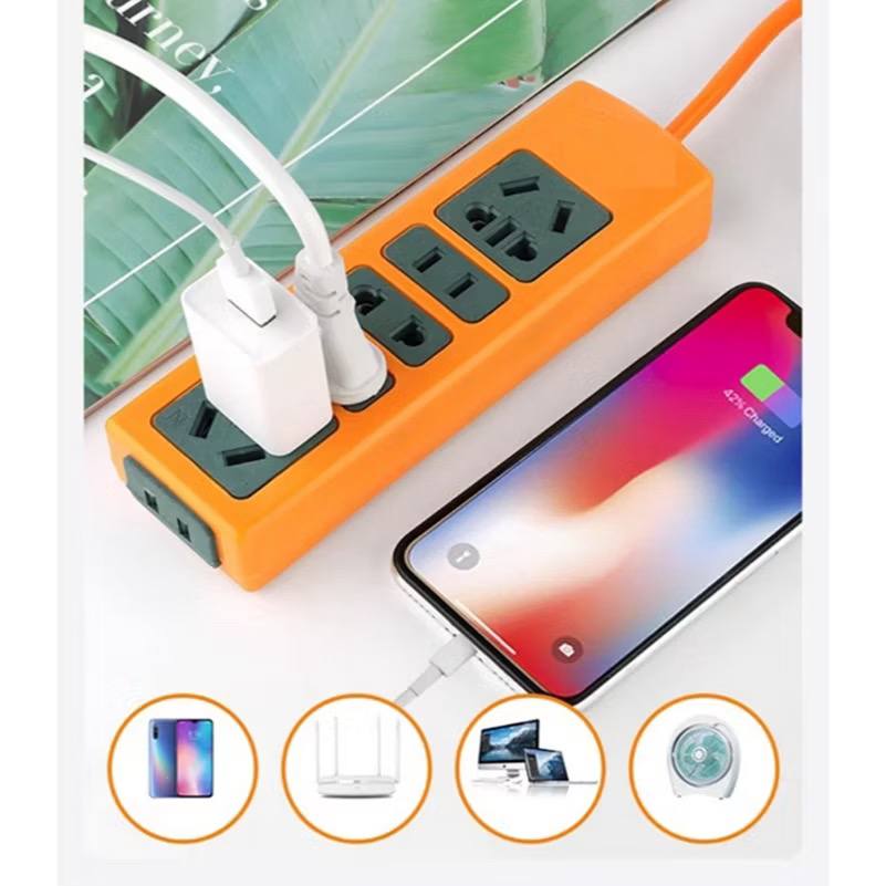 ⭐ Ổ Điện 8 Lỗ Màu Cam Dây 3m Chuẩn GB2099 2500w (HD1010)Bảo ha 6 6294242407737921308