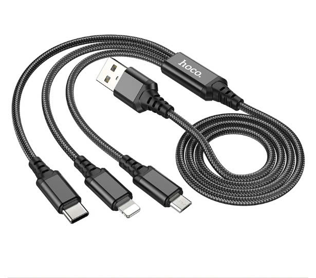 Cáp sạc Hoco X76 3 đầu đa năng siêu bền 5 z7290523800582 31ee1a94d2e2b20914e067e4a39de6b0
