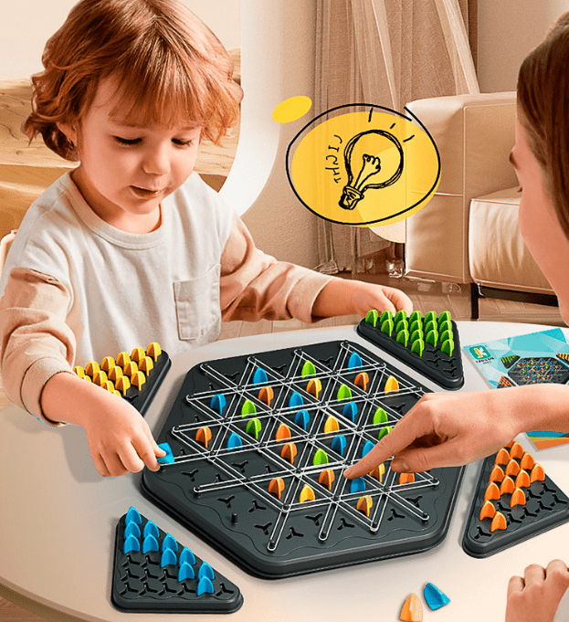 Đồ Chơi Cờ Vua Tam Giác Chuỗi Hình Học – Rèn Luyện Tư Duy & Trí Tuệ Cho Bé 95K 4 0526 do choi co vua tam giac chuoi hinh hoc