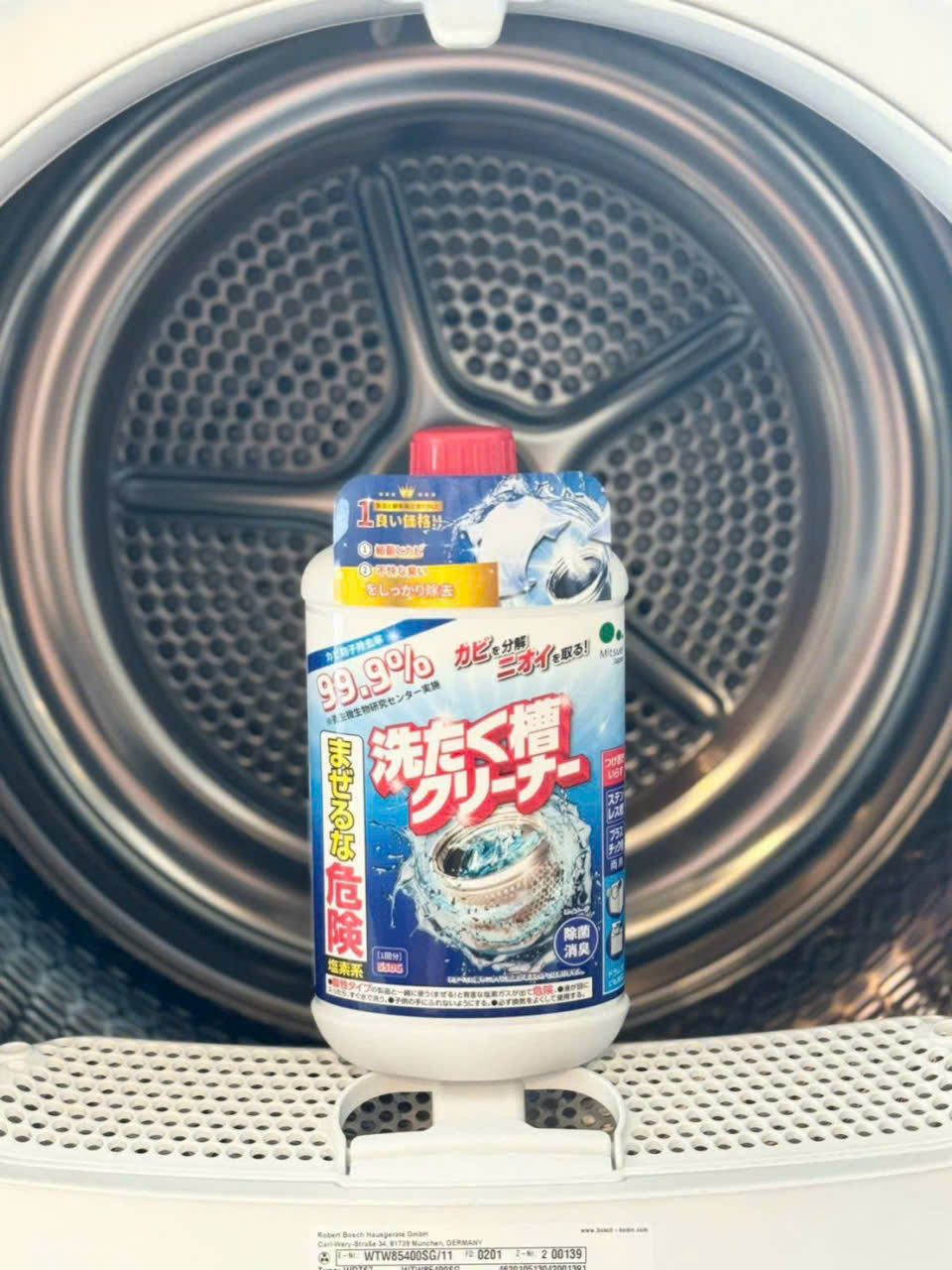 (Mẫu mới 2026) Nước Tẩy Lồng Máy Giặt 550ml 72k