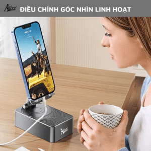 Giá Đỡ Điện Thoại 360 Độ Tích Hợp Loa Sạc Dự Phòng ALIZZ AL