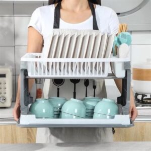 Kệ Đựng Bát Đĩa 2 Tầng Nhà Bếp