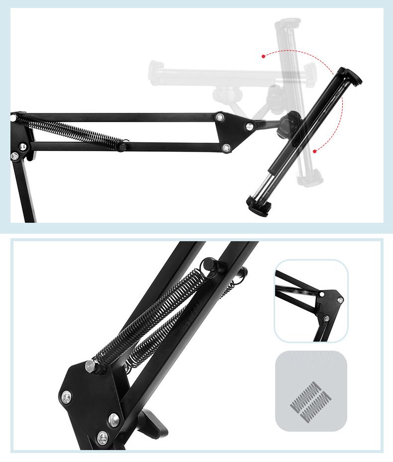 Giá Đỡ Kẹp IPad Khớp Nâng Xoay 360 Độ Đa Năng (Loại Dày) 4 1036 gia do kep ipad khop nang xoay 360 do da nang