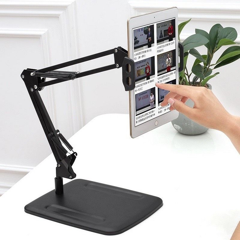 Giá Đỡ Kẹp IPad Khớp Nâng Xoay 360 Độ Đa Năng (Loại Dày) 1 GIA DO IPAD DE BAN GAP GON