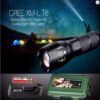 Đèn pin Police T6, Vỏ Xanh Nhựa có chữ Made in Japan