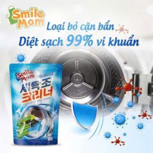 Bột tẩy lồng máy giặt SMILE MOM, công nghệ Hàn Quốc 450g.