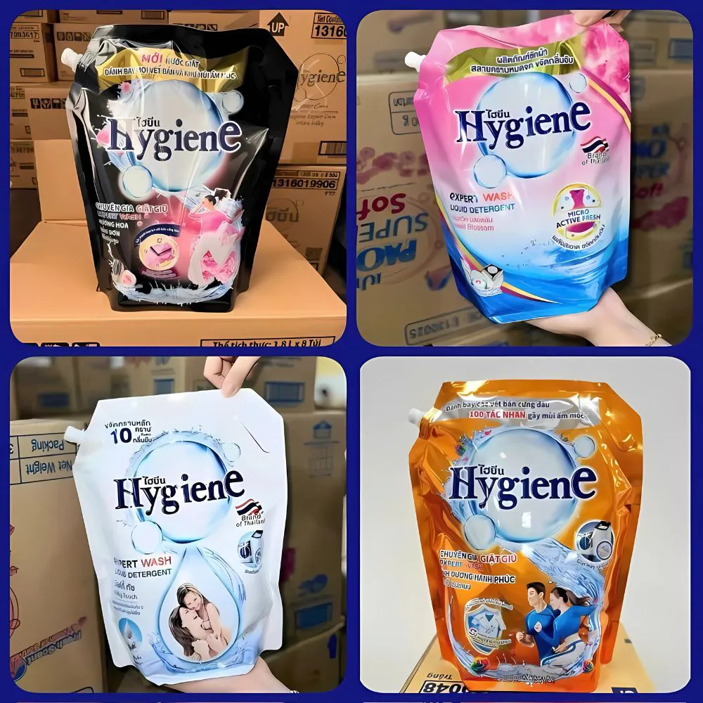 Nước Giặt Xả Quần Áo Hygiene 1.8L – Sạch Sâu, Thơm Lâu, Dịu Nhẹ Với Cả Da Nhạy Cảm