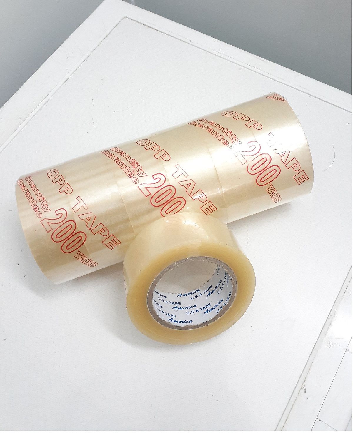 (01 cuộn) Băng keo đóng hàng loại 200ya cây 6 cuộn loại 1,8kg 2 3f11ced87ad544563005f0568ee09ddd