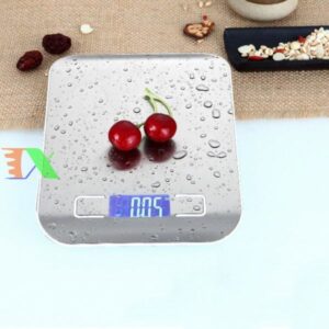 Cân Điện Tử Nhà Bếp (5kg) Mặt Nhôm Cao Cấp