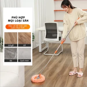 Cây Lau Nhà - Chổi Lau Trần Màu Cam