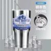 Cốc giữ nhiệt 900ml kèm ống hút inox + Túi đựng đen (HD1021)