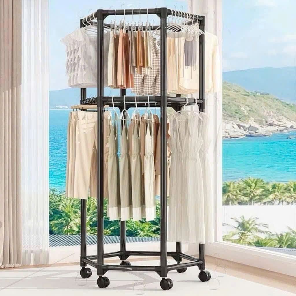 Giá Treo Quần Áo - Giá Phơi Đồ Decor Phòng Ngủ Ban Công (HD1042) 1 1791446166655 686489605491850542 1927509232736261911 eec056002c9200f8d7451f74a3019c44
