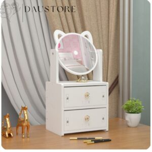 Tủ Mỹ Phẩm Có Gương Tai Mèo 2 Ngăn (HD1037)